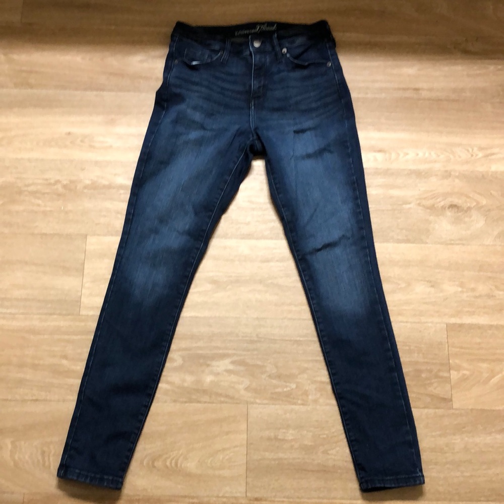 Dark Wash Skinny High Rise Stretch Jean